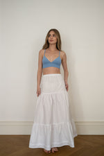 White Maxi Voile Skirt