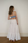 White Maxi Voile Skirt