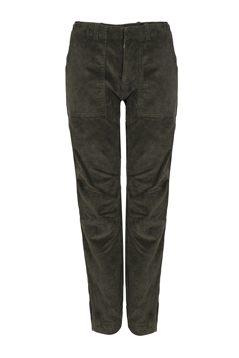 Ema's Corduroy Military Green