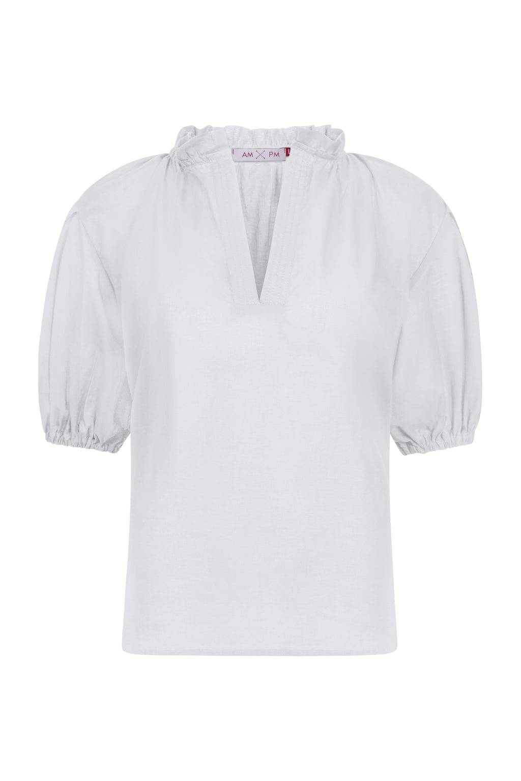 【Acka.】puffy gather blouse white Acka. puffy gather blouse white
