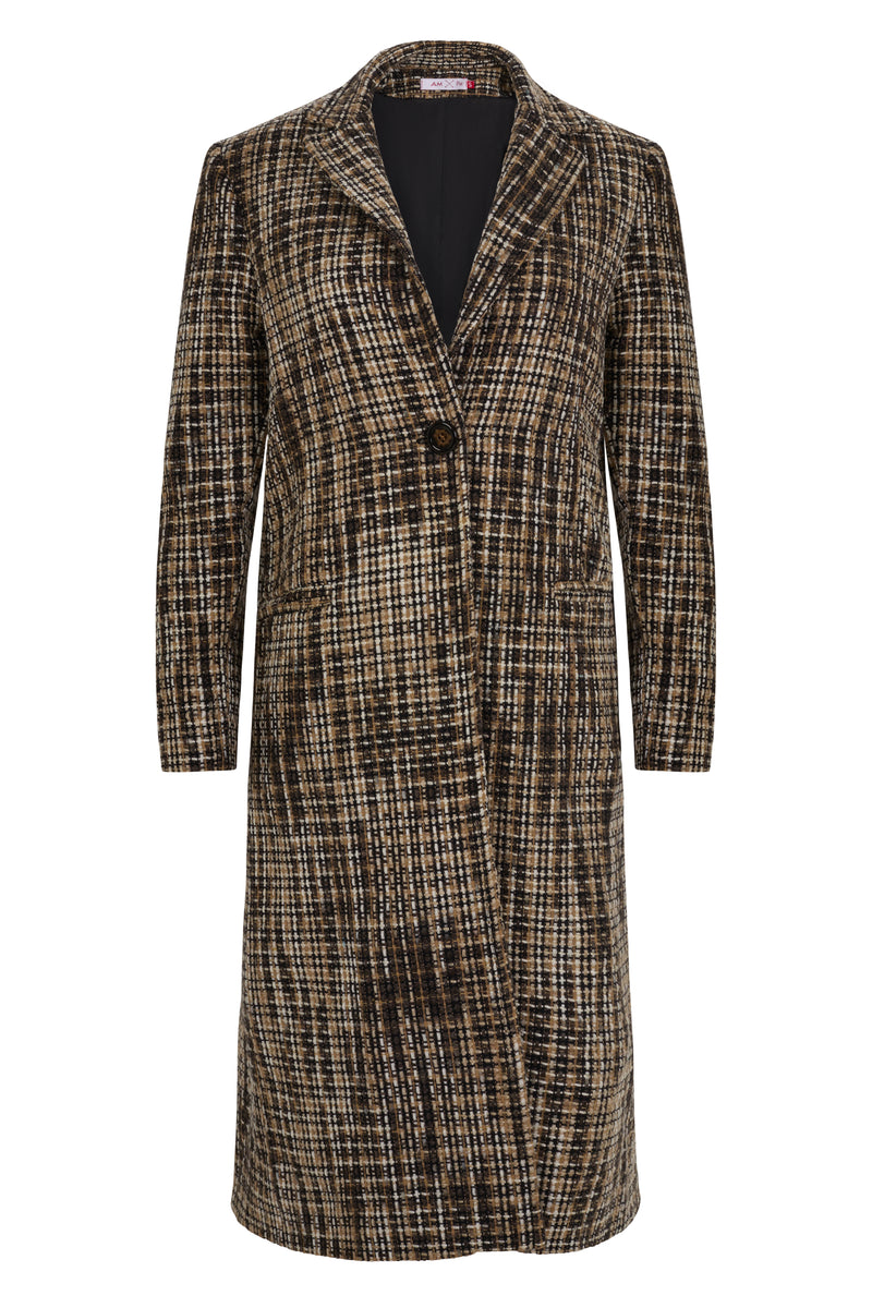 Tweed Coat Brown